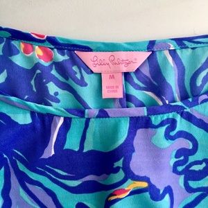 Lilly Pulitzer beaded cut-out shoulder dress